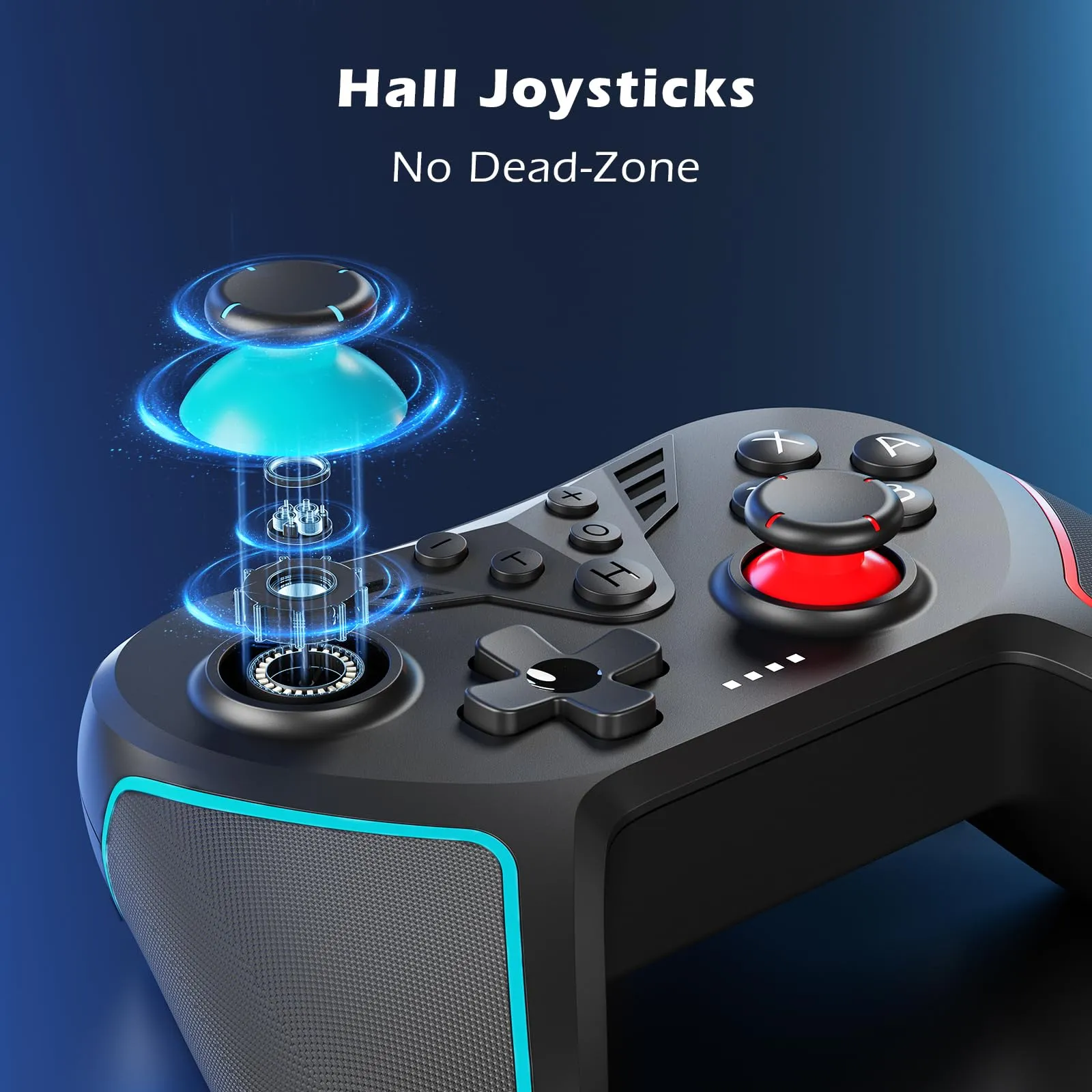 LATEC Controller per Switch/Switch 2, Controller Switch Wireless per Switch Lite con Joystick Hall/Pulsante Programmabile/ASSE Giroscopico/Vibrazione Regolabile/Funzione Turbo/Cattura Schermo,Nero - immagine 5