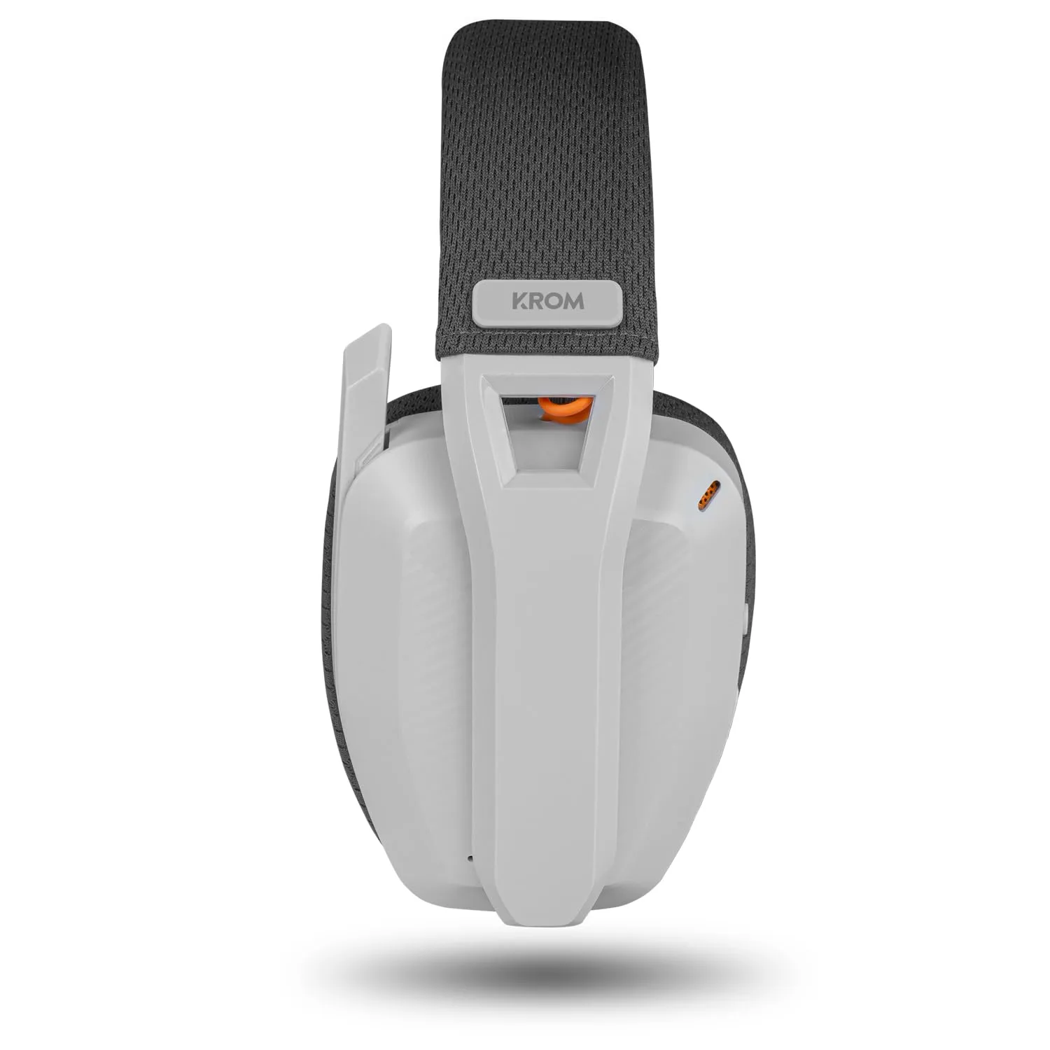 KROM KANJI - Cuffie senza fili, Bluetooth 5.3, 2.4Ghz o connessione USB, altoparlanti da 40 mm, controllo del volume e microfono integrati, archetto regolabile e leggero, bianco - immagine 3