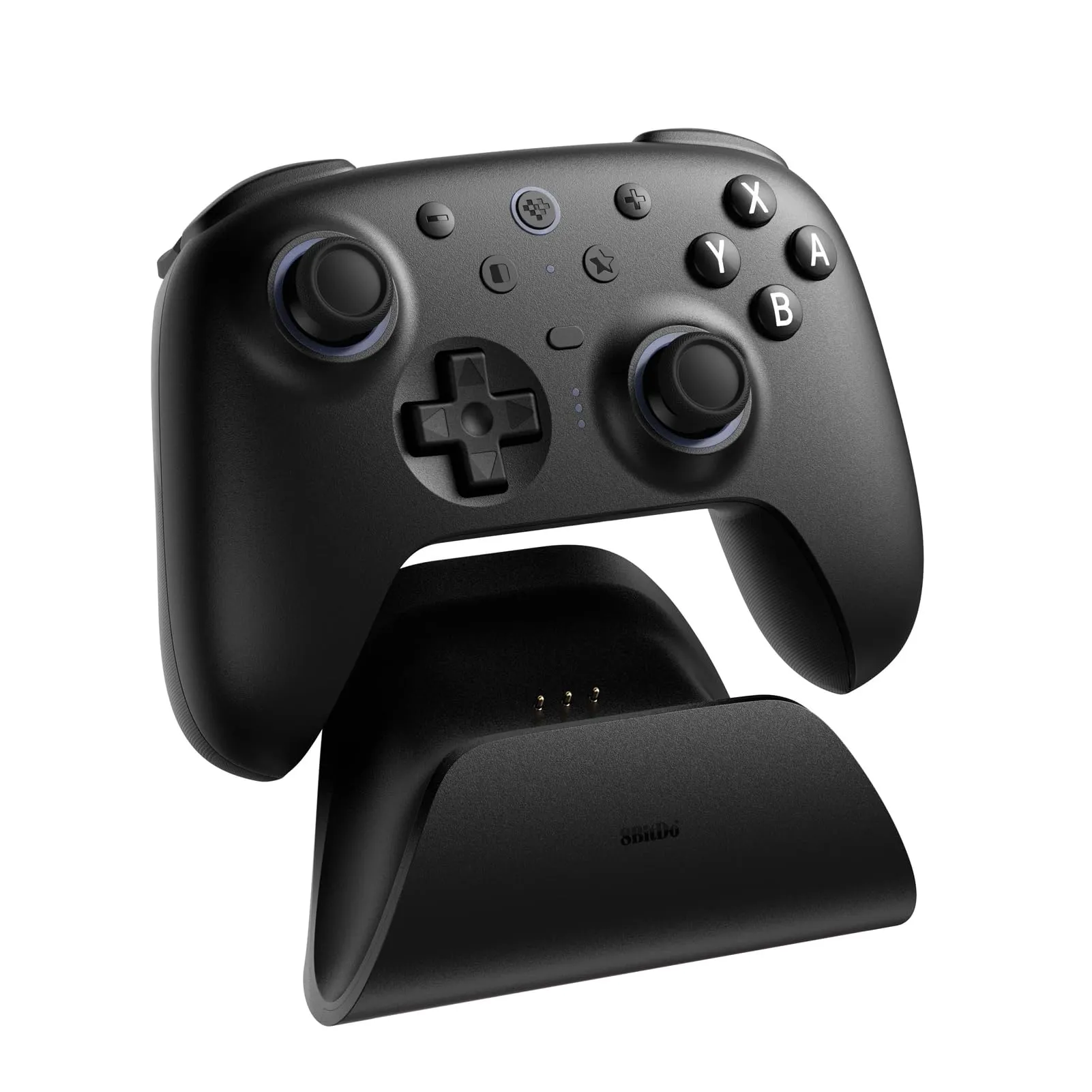 8BitDo Ultimate 2 Bluetooth Controller for Switch & Windows PC, Switch Pro Controller with TMR Joysticks, Switchable Hall Effect/Tactile Triggers, Vibration and Motion Control, RGB Fire Ring, Black - immagine 2