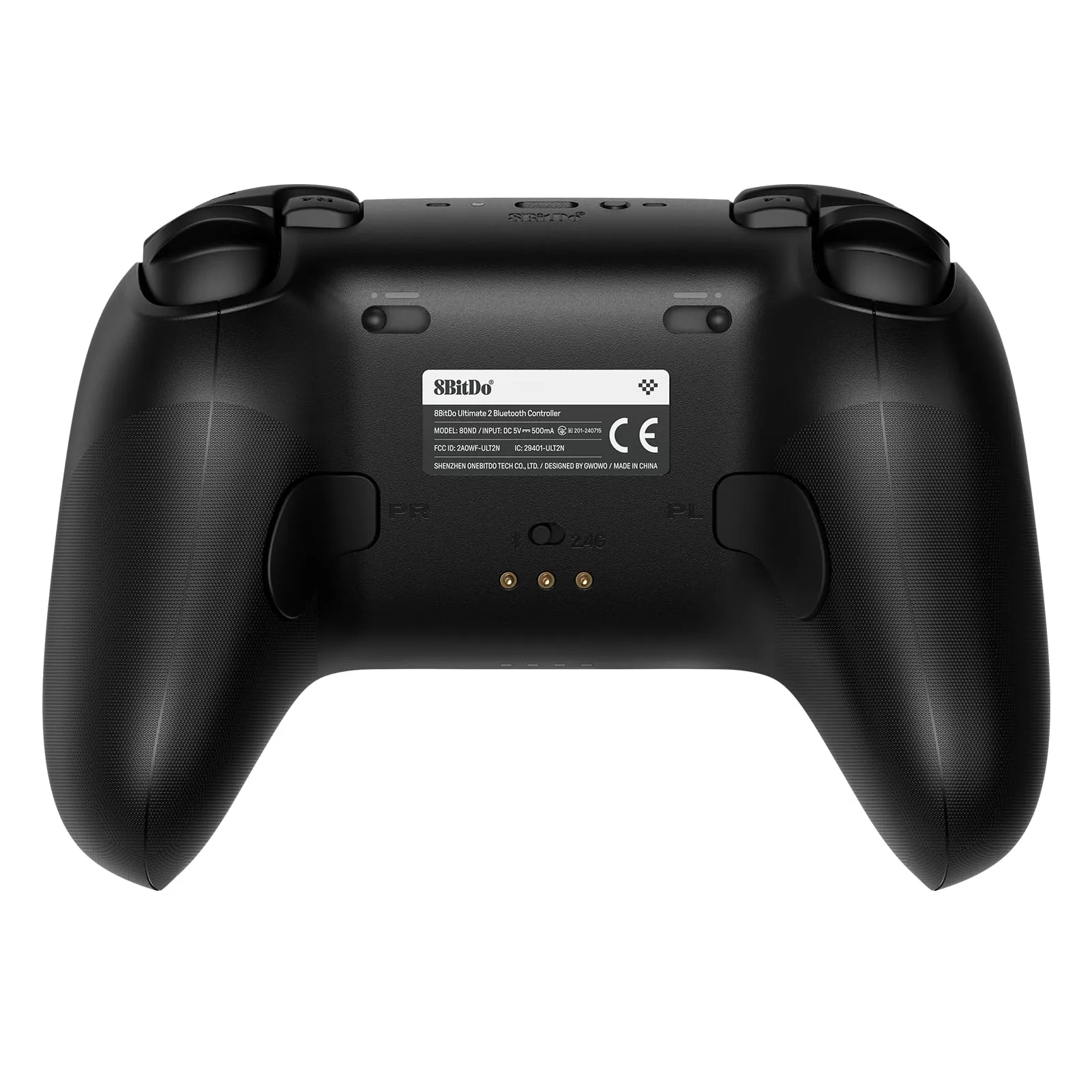 8BitDo Ultimate 2 Bluetooth Controller for Switch & Windows PC, Switch Pro Controller with TMR Joysticks, Switchable Hall Effect/Tactile Triggers, Vibration and Motion Control, RGB Fire Ring, Black - immagine 4