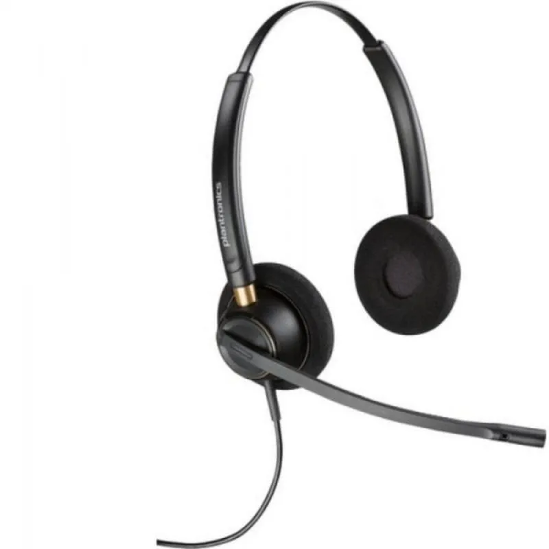 Auricolari Poly con Cavo Quick Disconnect Nero 20-10000 Hz, Microfono Boom Omnidirezionale - immagine 1