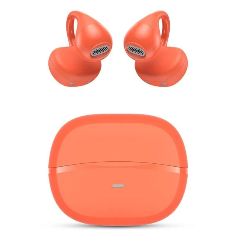 Auricolari SPC Boost Clip wireless Bluetooth 5.4 Open-Ear con microfono e ENC rossi - immagine 1