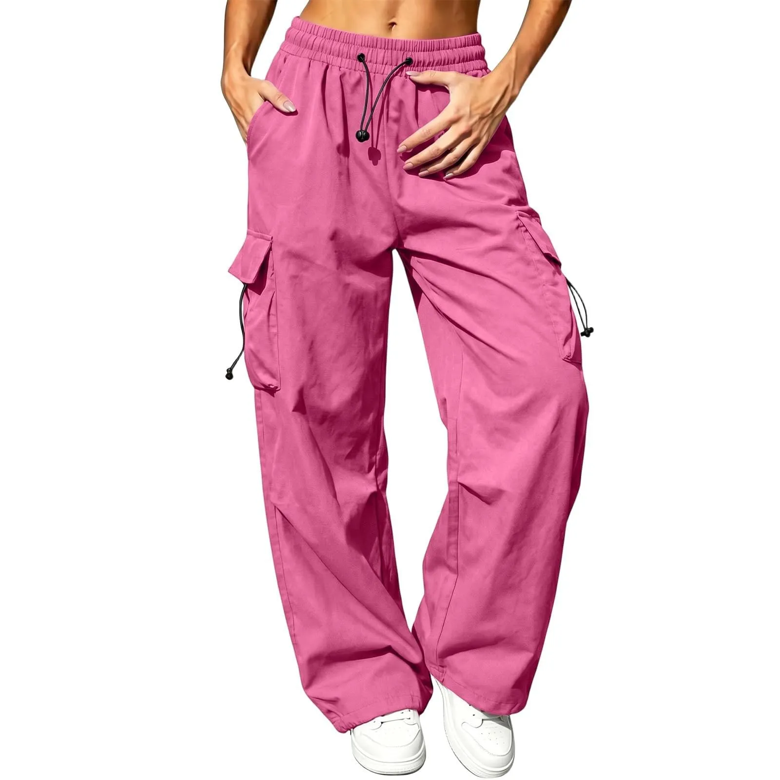 Pantaloni Sportivi da Ragazza con Elastico in Vita da Donna Multitasche - immagine 1