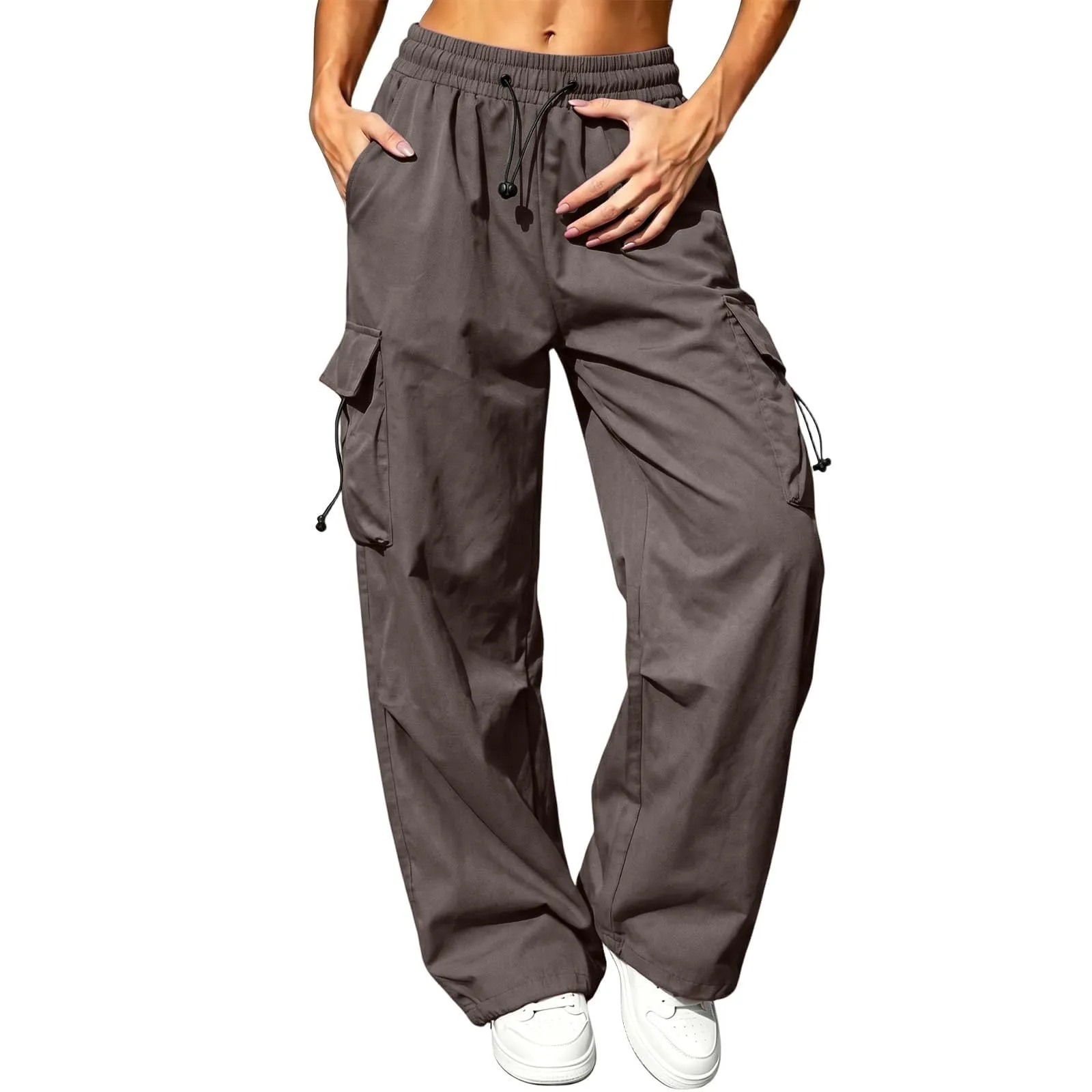 Pantaloni Sportivi da Ragazza con Elastico in Vita da Donna Multitasche - immagine 1