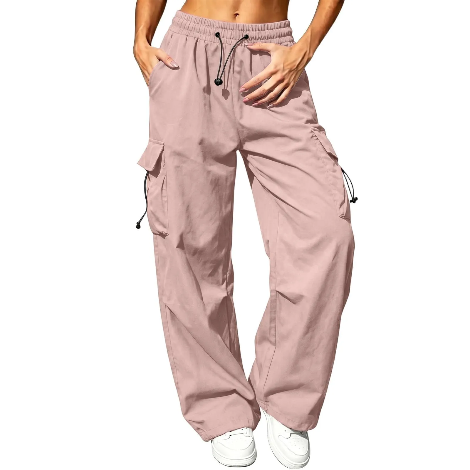 Pantaloni Sportivi da Ragazza con Elastico in Vita da Donna Multitasche - immagine 1