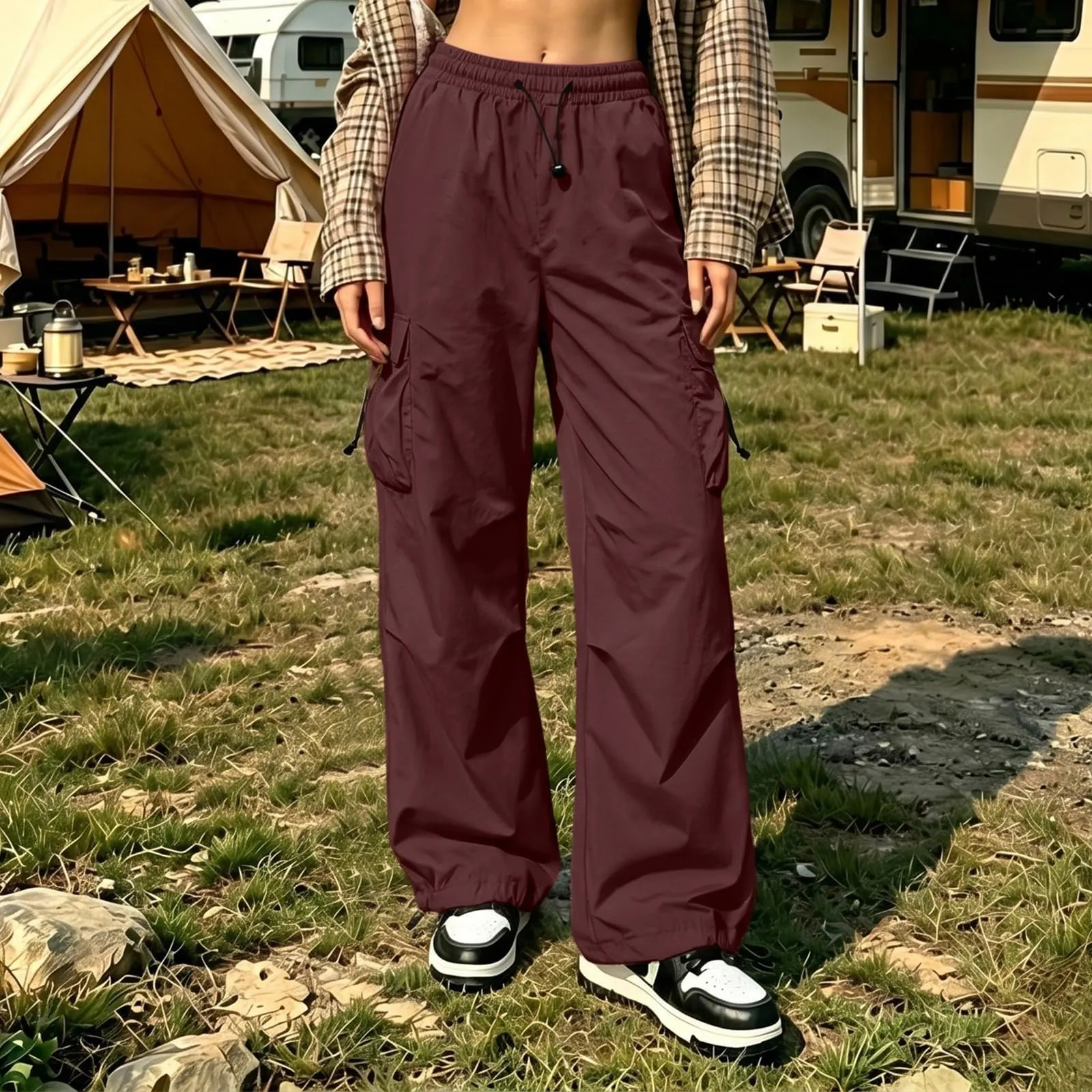 Pantaloni Sportivi da Ragazza con Elastico in Vita da Donna Multitasche - immagine 2