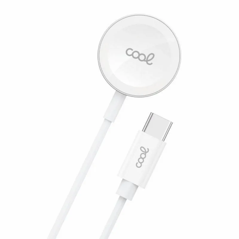 Cavo TIPO-C COOL per Apple Watch Series 1-10 SE Ultra Caricatore Magnetico Bianco - immagine 1