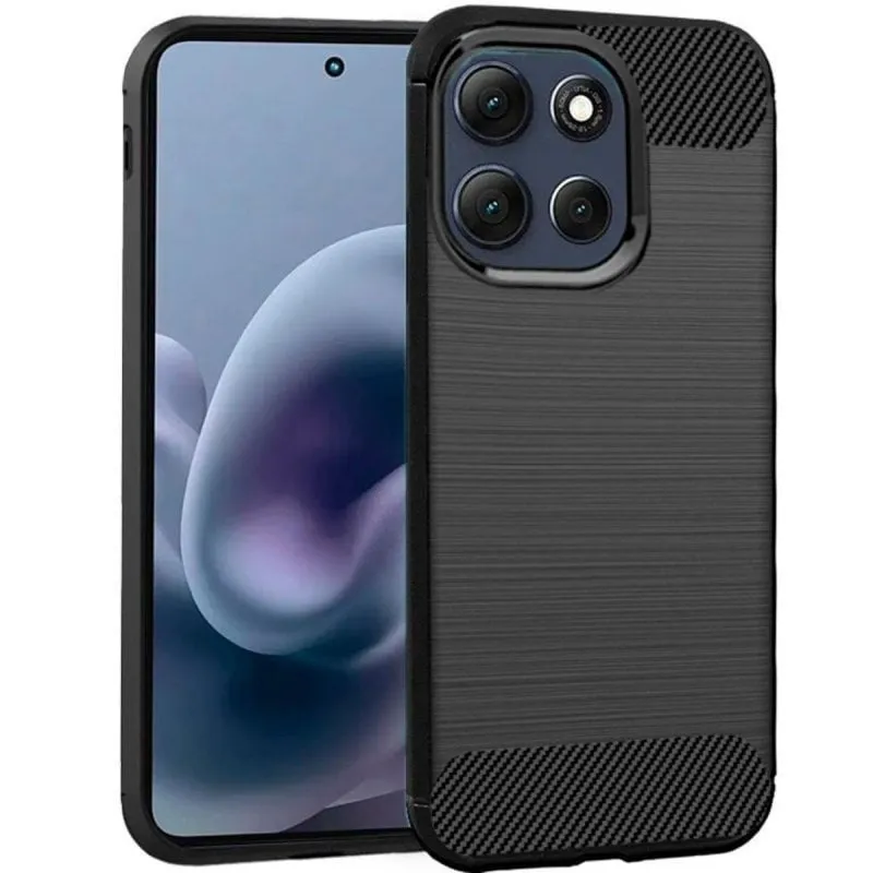 Custodia effetto carbonio antiurto per Smartphone TPU flessibile per Moto G86 5G / Moto G86 Power 5G - immagine 1