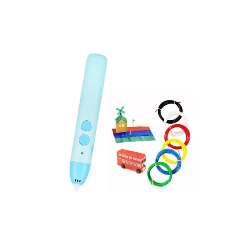 Penna 3D PCL Temperatura Bassa 3 Colori Kit USB Anti-Scottatura Creativa - immagine 1