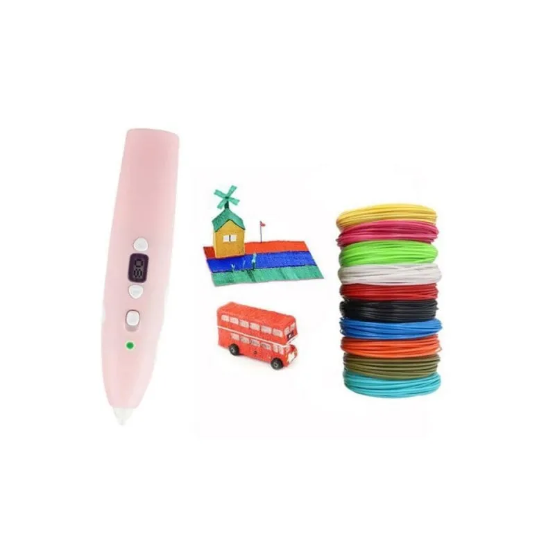 Penna 3D Bassa Temperatura con Filamento PCL Autonomia USB 5 Colori Sicura - immagine 1