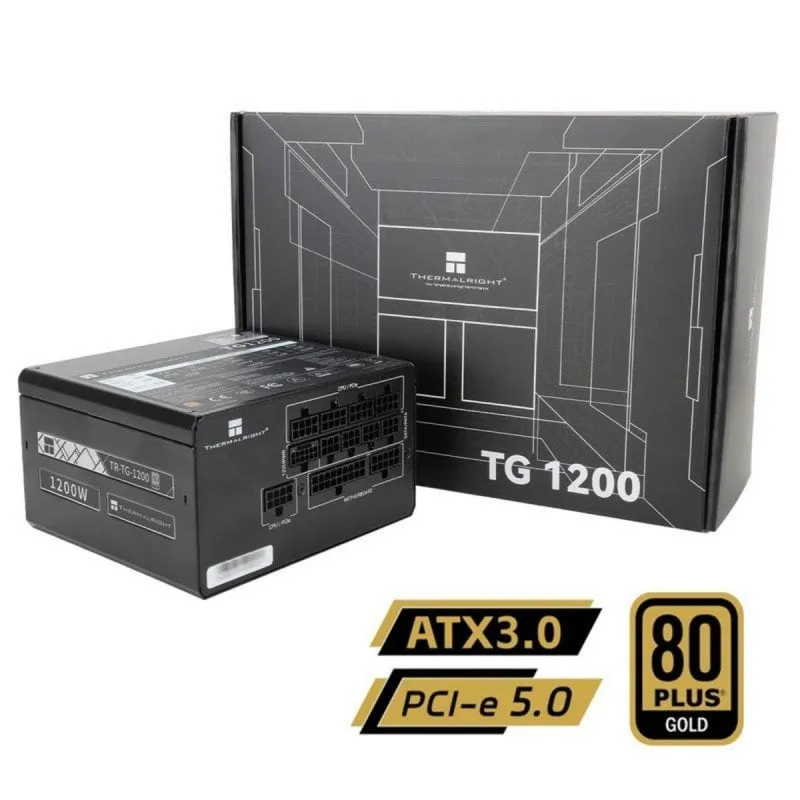 Fonte di Alimentazione Thermalright 1200W Certificazione 80 PLUS Gold TG-1200 Full-Modulare Ventola 120 mm ATX 3.0 - immagine 1