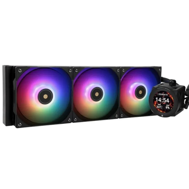 Refrigerazione Liquida Thermalright CORE VISION 360 Black ARGB 360mm 3 Ventole LCD ARGB - immagine 1