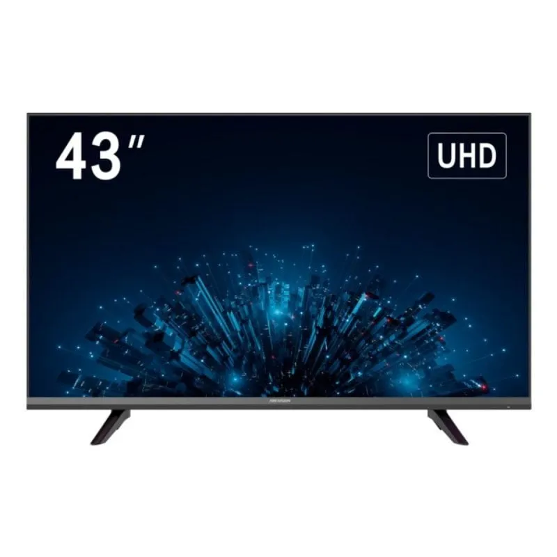 Monitor Hikvision 43" 4K UHD 60Hz VA 3D Noise Reduction VESA USB HDMI Nero - immagine 1