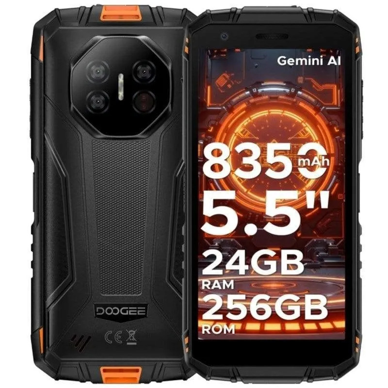 Doogee Fire 3 Ultra 4G 6GB 256GB 5.5" Nero Arancione - immagine 1