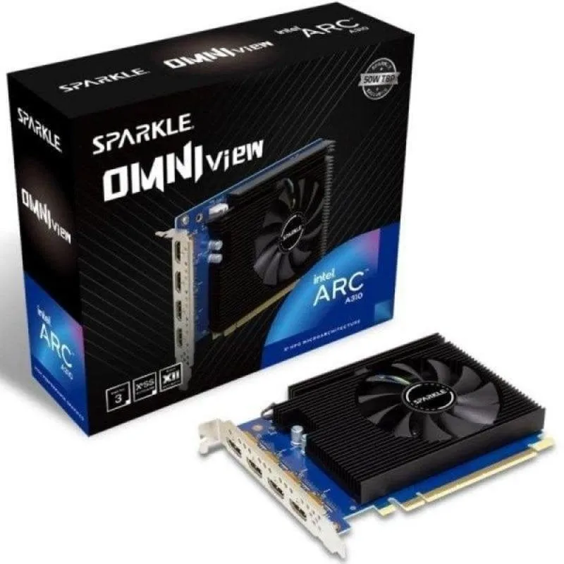 Scheda Grafica Sparkle Intel Arc A310 Omni View 4GB GDDR6 Basso Consumo - immagine 1