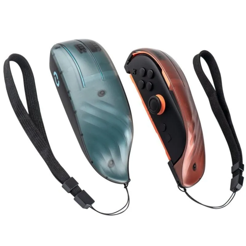Adattatore Mouse Ergonomico Blade Gaming per Joy-Con, Nero Blu Rosso, con Cinturini di Sicurezza - immagine 1