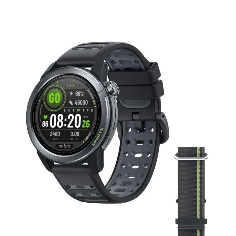 Mibro GS Active 2 Bluetooth GPS NFC 47mm AMOLED Nero Resistenza Acqua 5ATM SpO2 - immagine 1