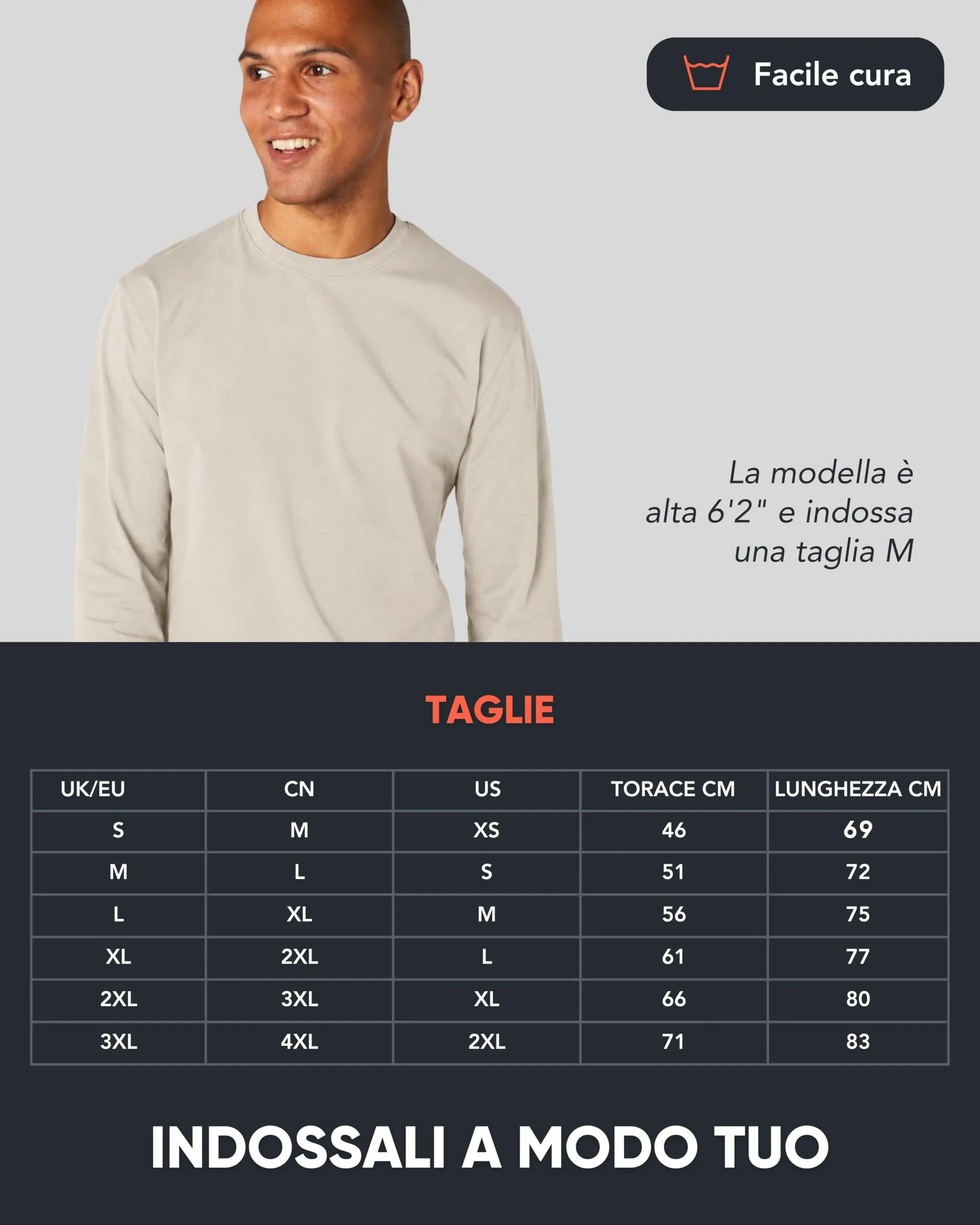 FM London Confezione da 3 Maglie Uomo Maniche Lunghe in Cotone a Girocollo - immagine 5