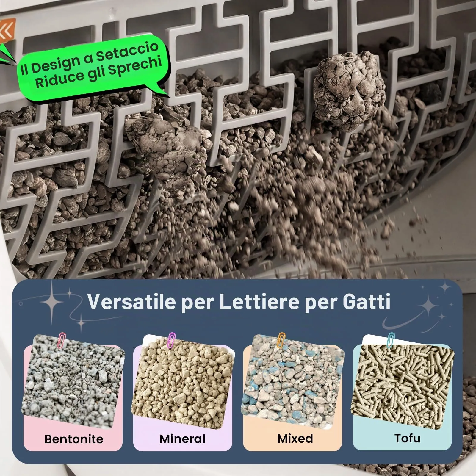 Lettiera Gatto Autopulente XXL, 79L Lettiera Autopulente per Gatti, Controllo App da 2.4 GHz, 9 Sensori di Sicurezza, Protezione Anti-Pizzicamento, Facile da Pulire, Lettier Automatica per più Gatti - immagine 8