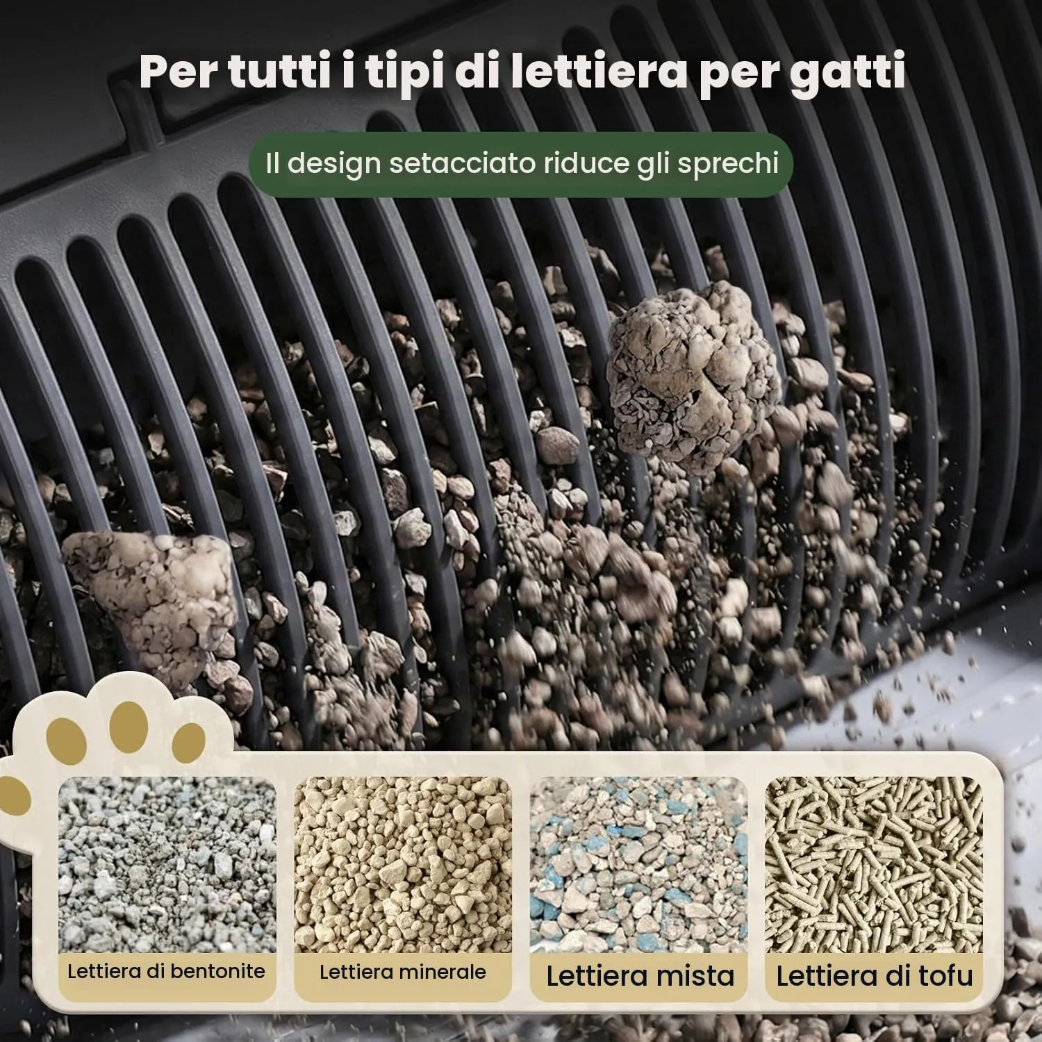 Lettiera Gatto Autopulente XXL, 89L Lettiera Autopulente per Gatti, Controllo App, Sensori di Sicurezza, 6 Luci, Eliminazione Odori, Silenziosa, Facile da Pulire, Lettier Automatica per più Gatti - immagine 8
