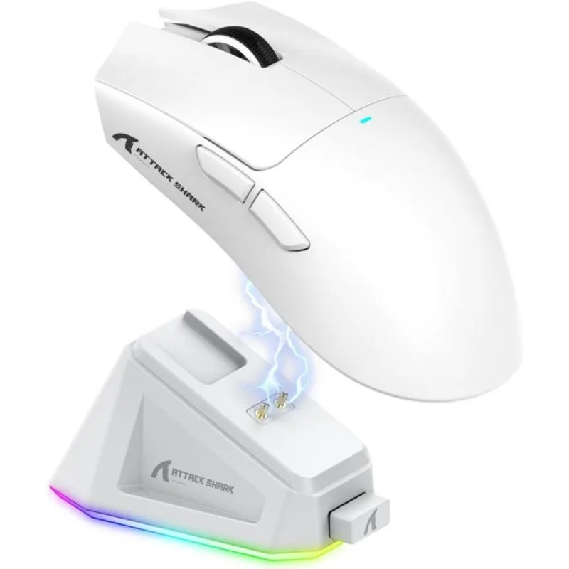 Mouse Gaming X11 Ultralight 63g Sensore PixArt 3311 22000 DPI Ricarica Base Magnetica Bluetooth USB-C 2.4GHz - immagine 1