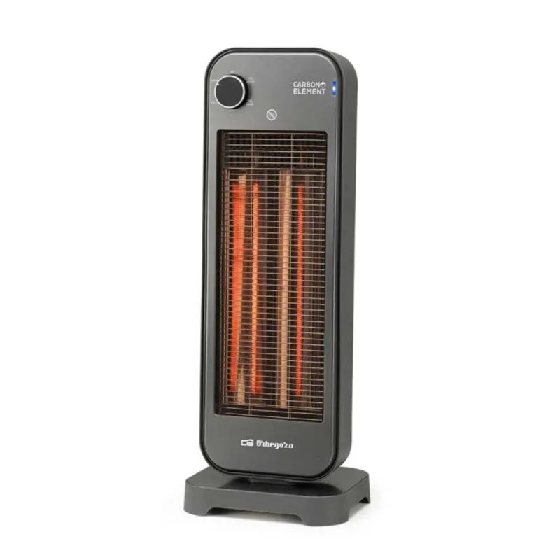 Stufa a fibra di carbonio 900 W doppia potenza oscillante sicurezza IP-20 - immagine 1