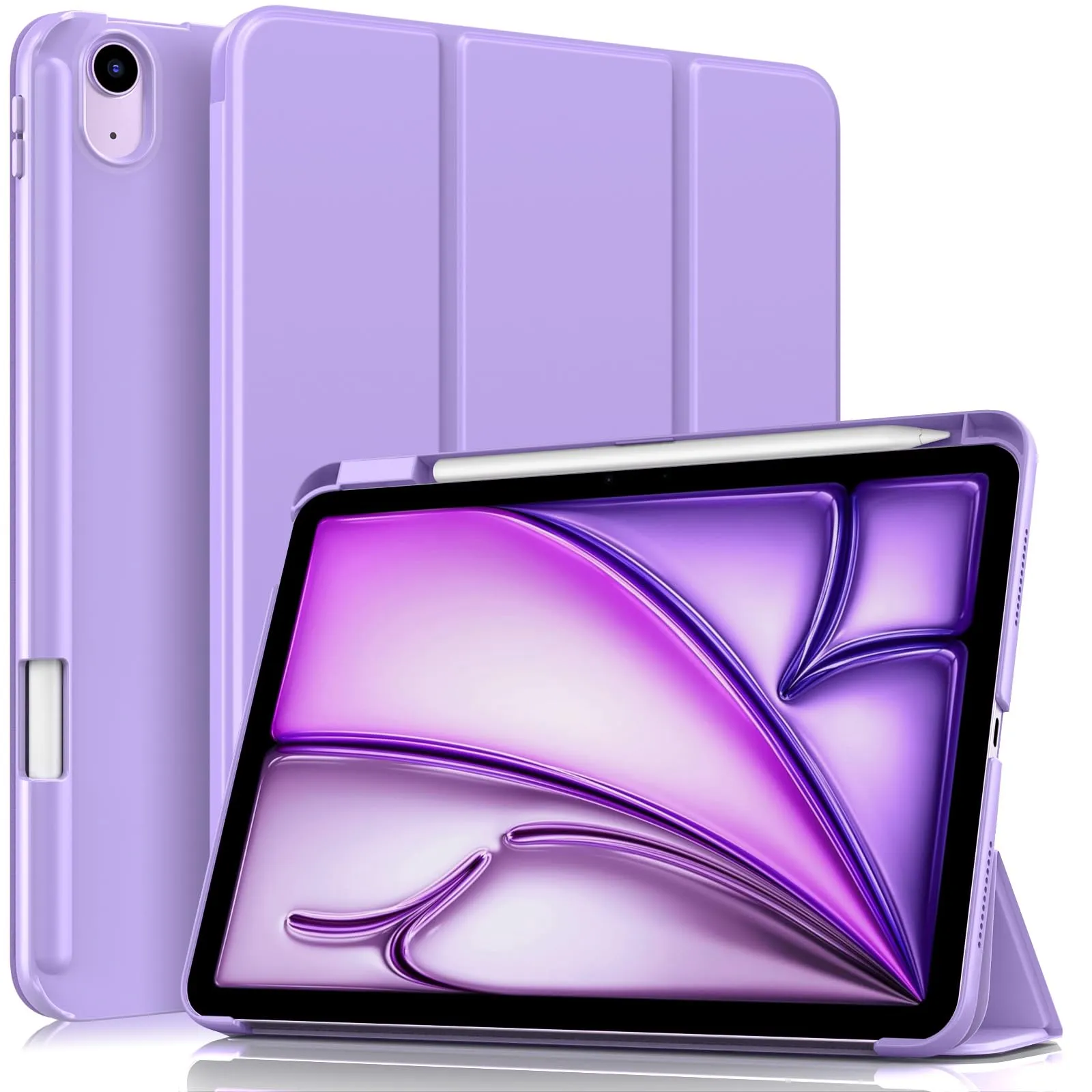 MoKo Custodia Sottile per iPad Air da 11 Pollici, iPad Air 5a/4a Gen, Lilla - immagine 1