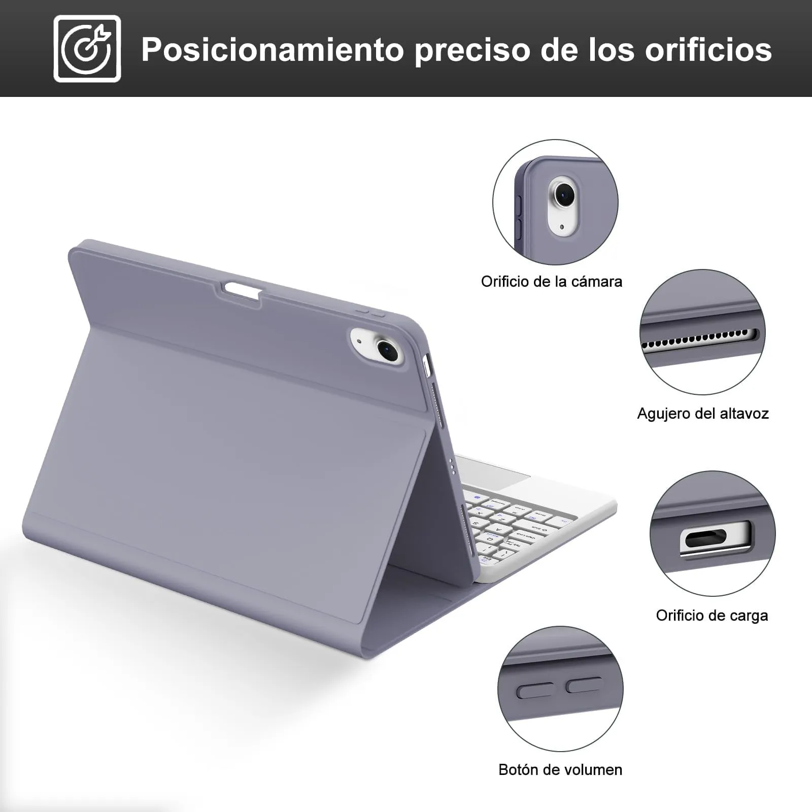 Cover Tastiera per iPad Air 11 M4 2026/M3 2025/M2 2024 11 Pollici - immagine 7