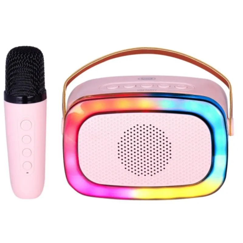 Altoparlanti Trevi Karaoke Wireless e cablati 10W con lettore MicroSD e LED - immagine 1