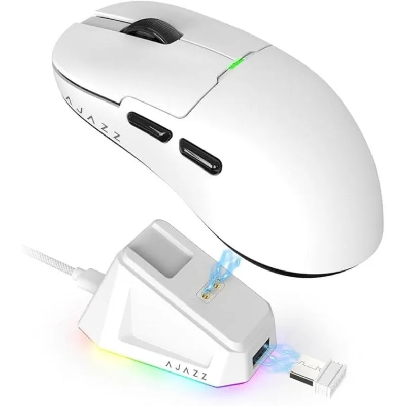 Mouse wireless Ajazz 26000 DPI Base di ricarica magnetica ultraleggera - immagine 1