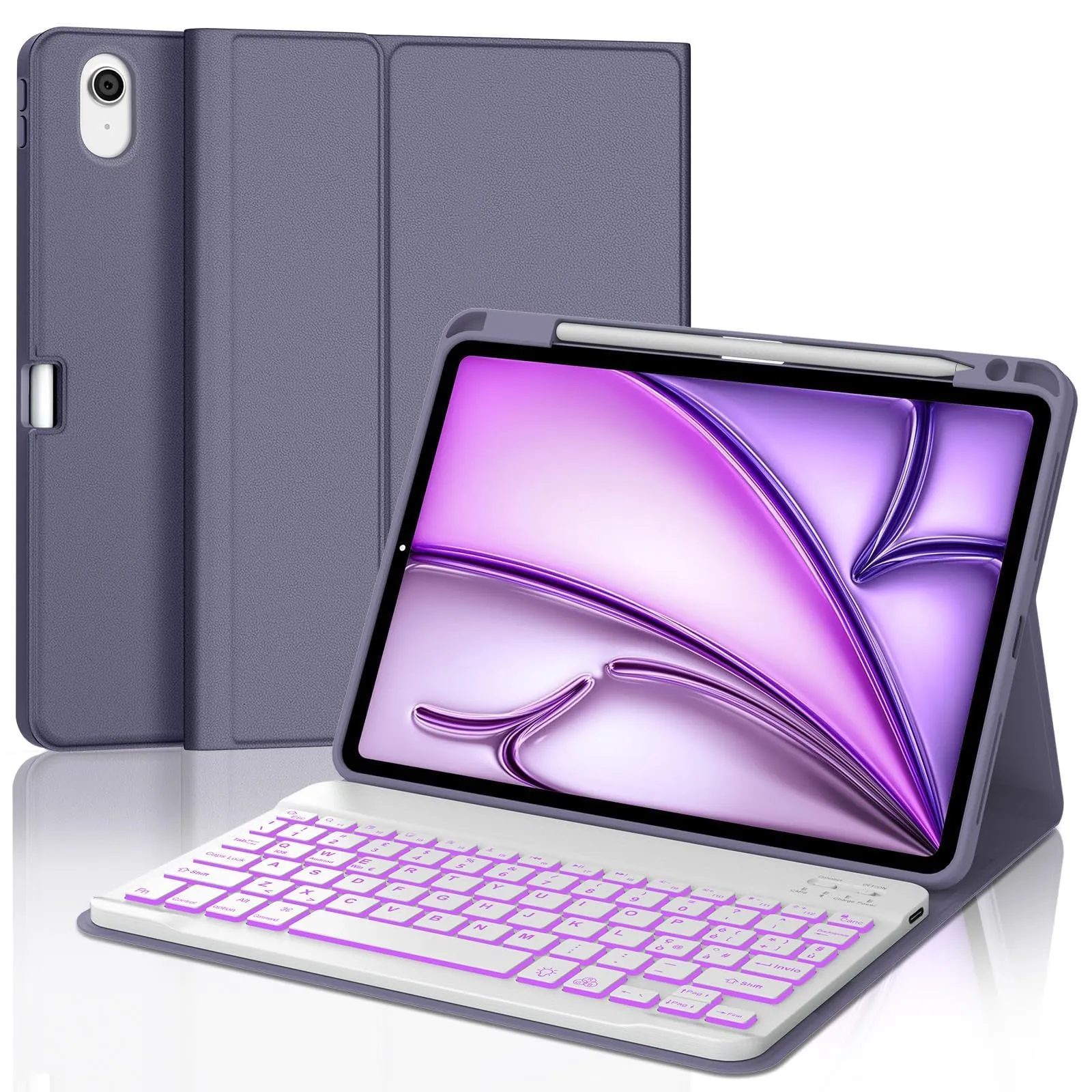 Cover Tastiera per iPad Air 11 M4 2026/M3 2025/M2 2024 11 Pollici - immagine 1