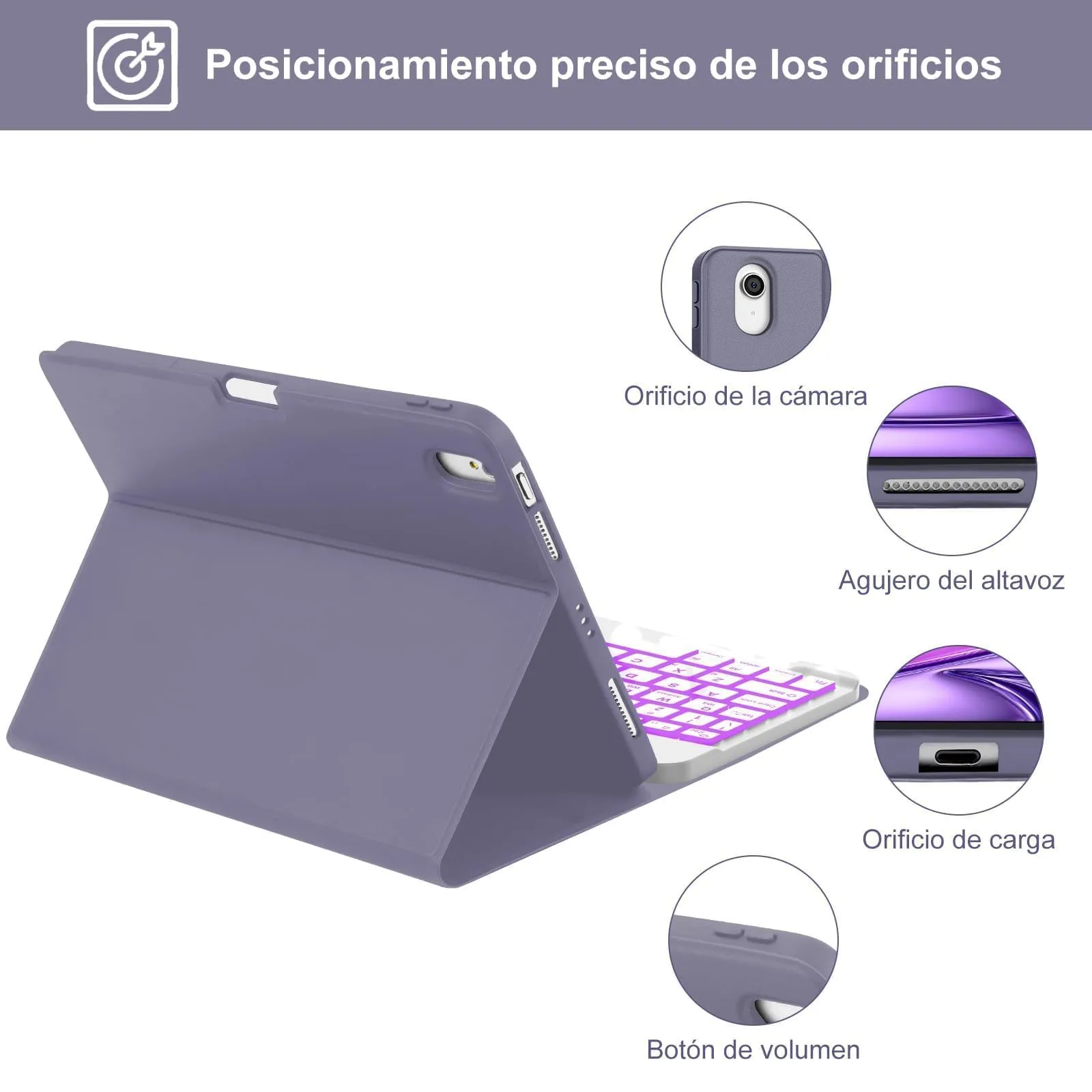 Cover Tastiera per iPad Air 11 M4 2026/M3 2025/M2 2024 11 Pollici - immagine 7