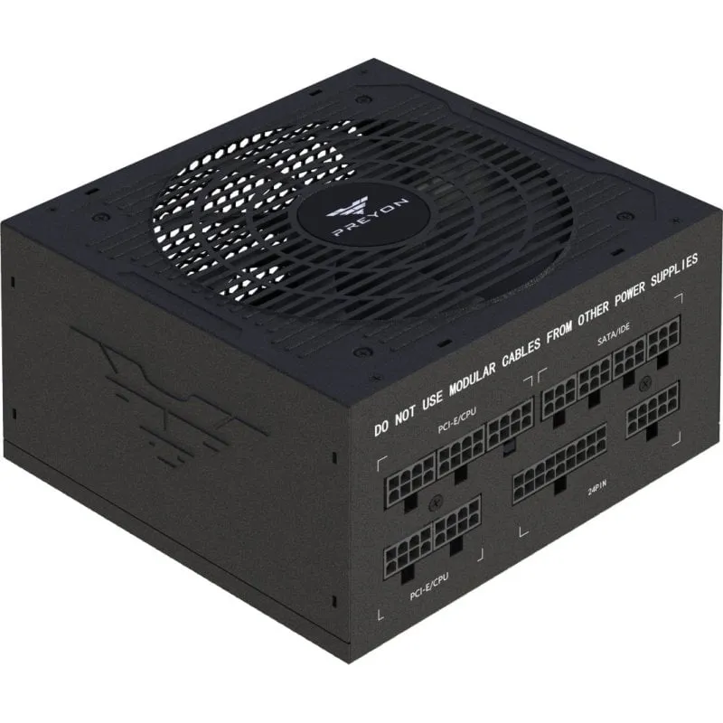 Fonte di Alimentazione PREYON 750W Certificazione 80 PLUS Bronze Eagle Power completamente modulare - immagine 1