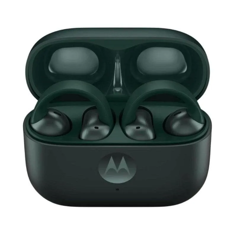 Auricolari Motorola Bluetooth wireless con cancellazione rumore, microfono, verde - immagine 1