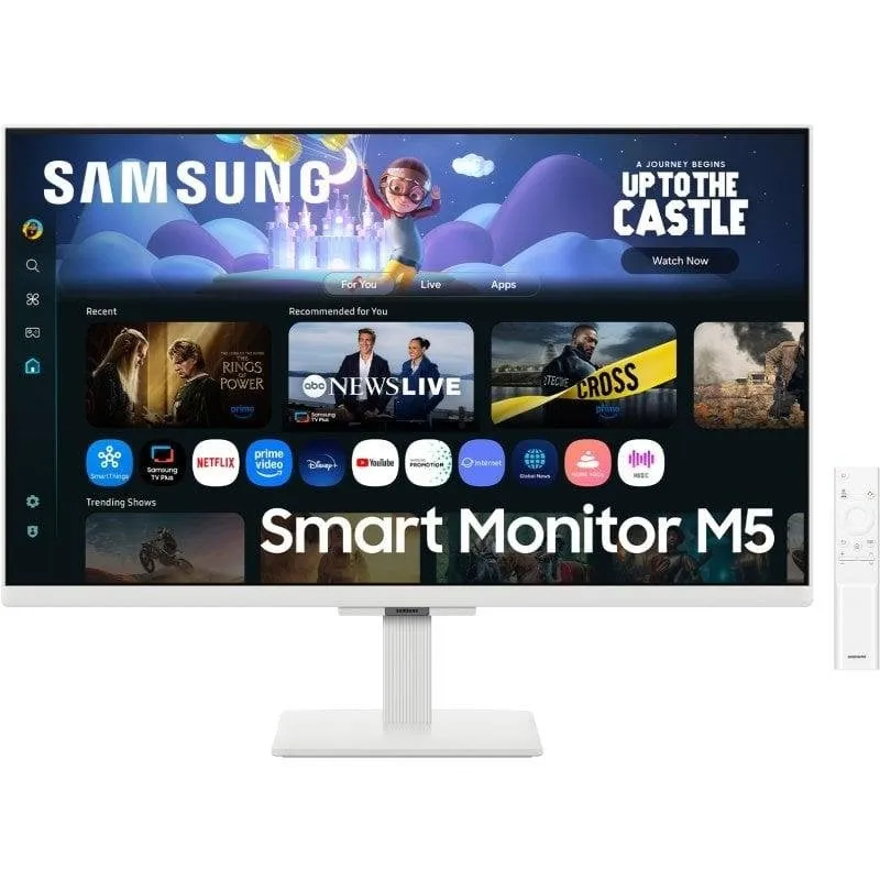 Monitor PC Samsung M50F M5 27" FullHD 60Hz IPS Smart HDR10 WiFi Bluetooth 5ms Bianco - immagine 1