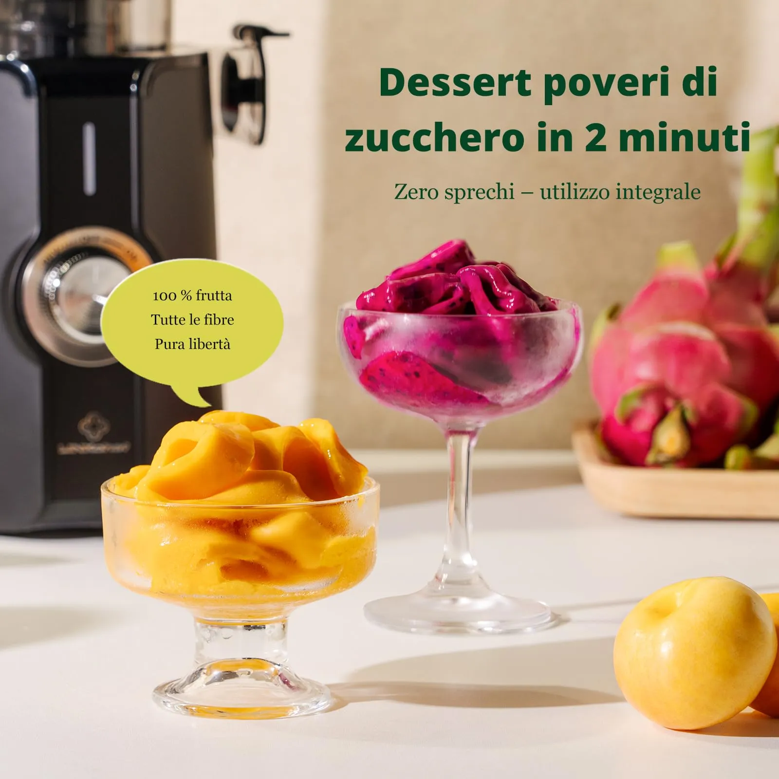 LINKchef Estrattore di Succo a Freddo, Facile da Pulire, 1.2L 200w - immagine 6
