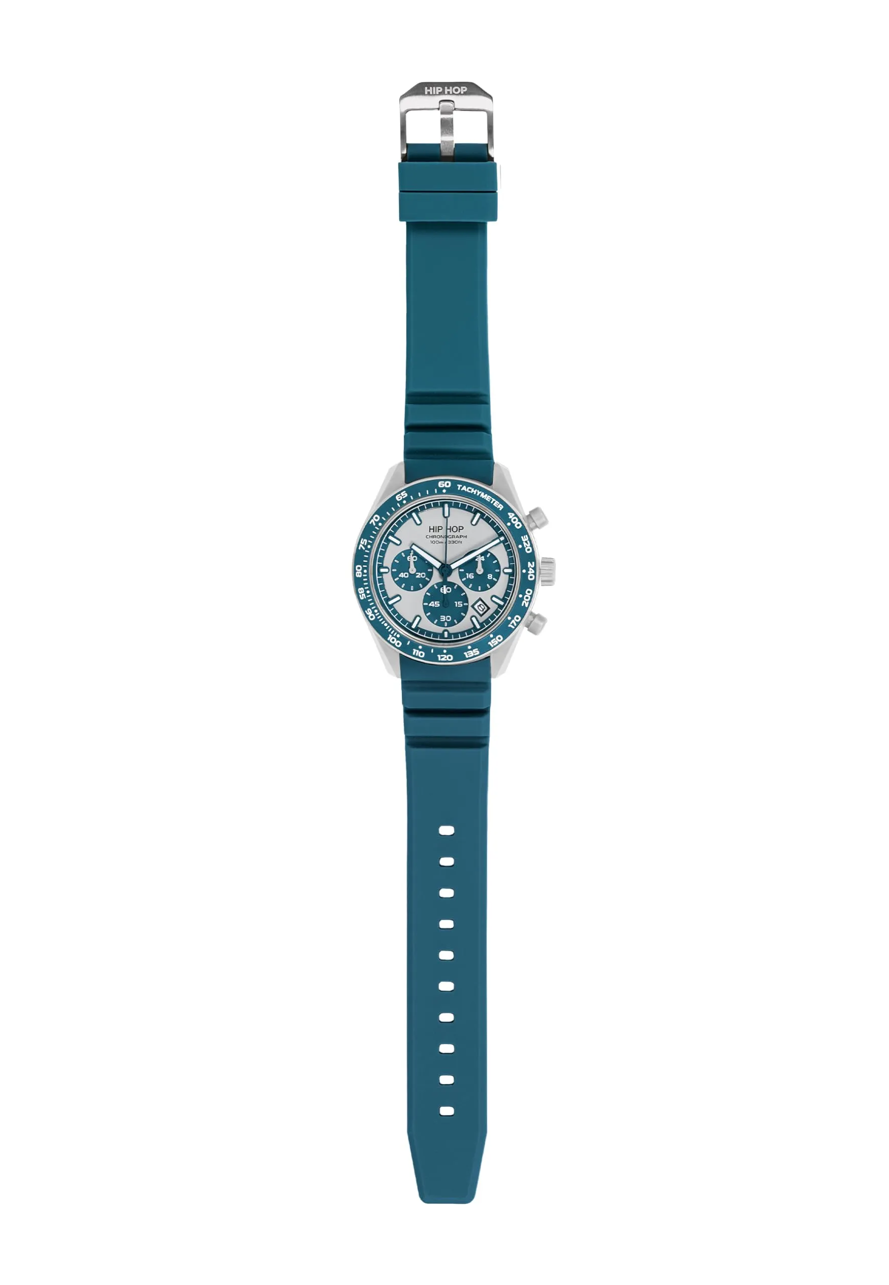 HIP HOP Orologio Uomo, Bracciale in Silicone, Cassa 42 cm - immagine 3