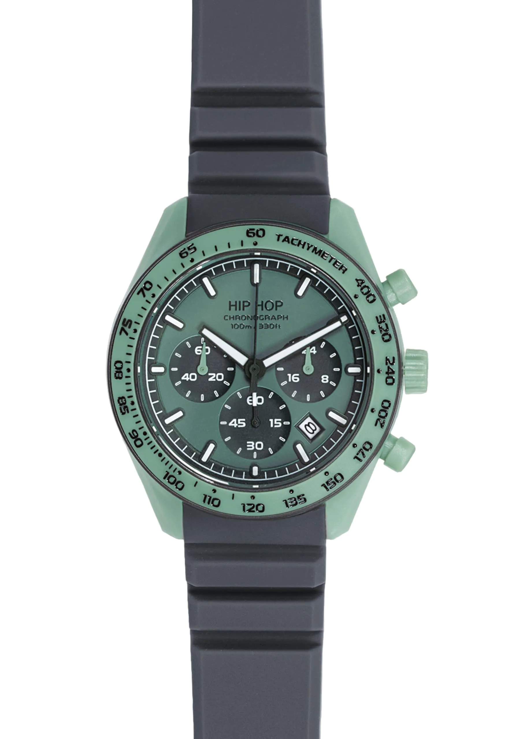 HIP HOP Orologio Uomo, Bracciale in Silicone, Cassa 42 cm - immagine 2