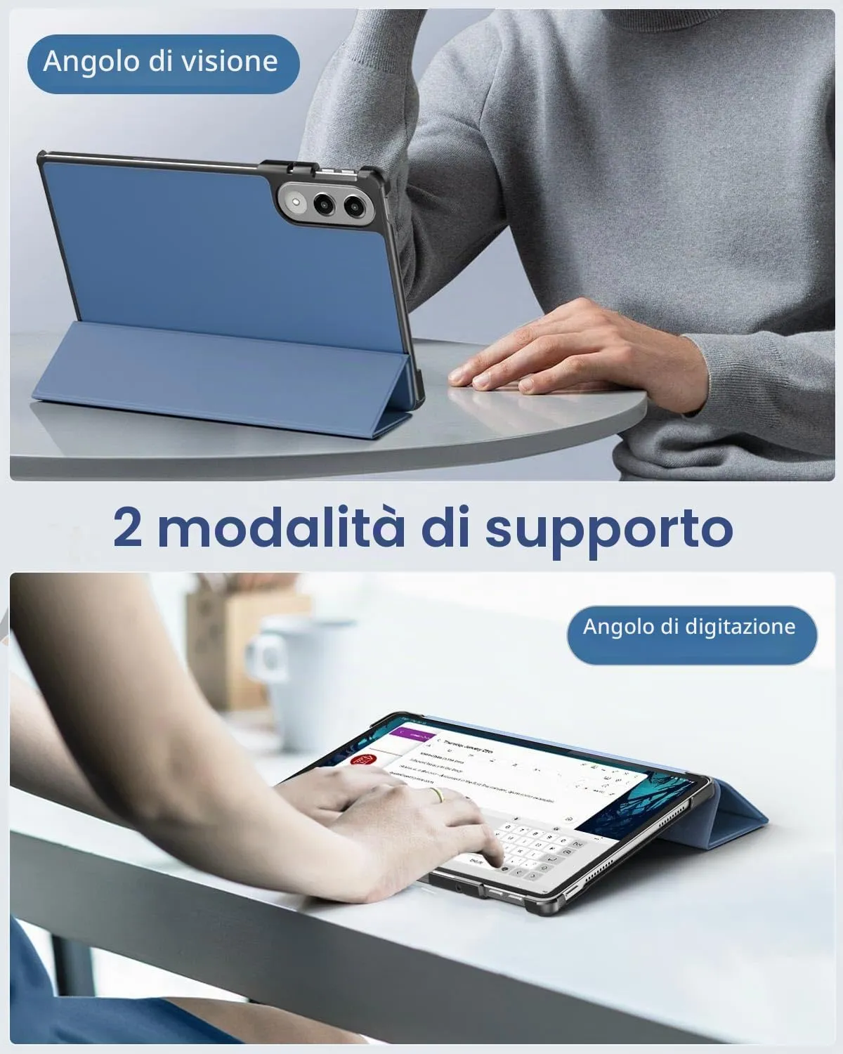 MoKo Cover compatibile con Lenovo Yoga Tab 11,1 2025, Blu Marino - immagine 6
