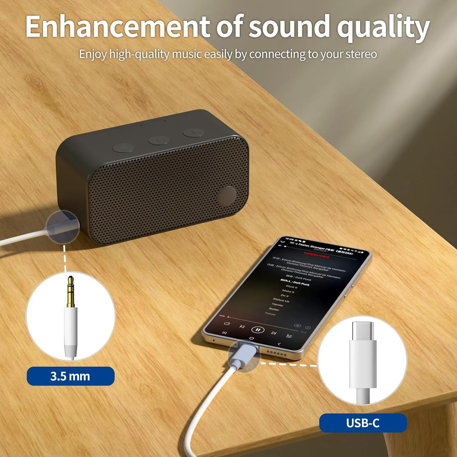 Bamkey Cavo Aux USB C, Adattatore USB C a Jack 3,5mm Cavo Audio Tipo C Flessibile per iPhone 18 17 16 15 Pro Max, Samsung S26 S25 S24 Ultra, Pixel, iPad, Stereo Auto, Cavo Aux [Bianco, 2Pack] - immagine 2