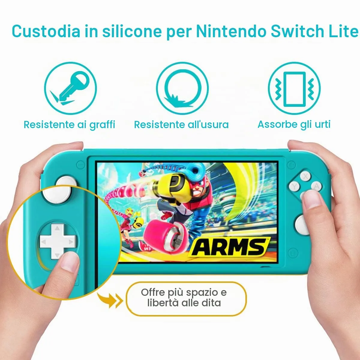 MoKo Custodia in Silicone Compatibile con Nintendo Switch Lite - immagine 2