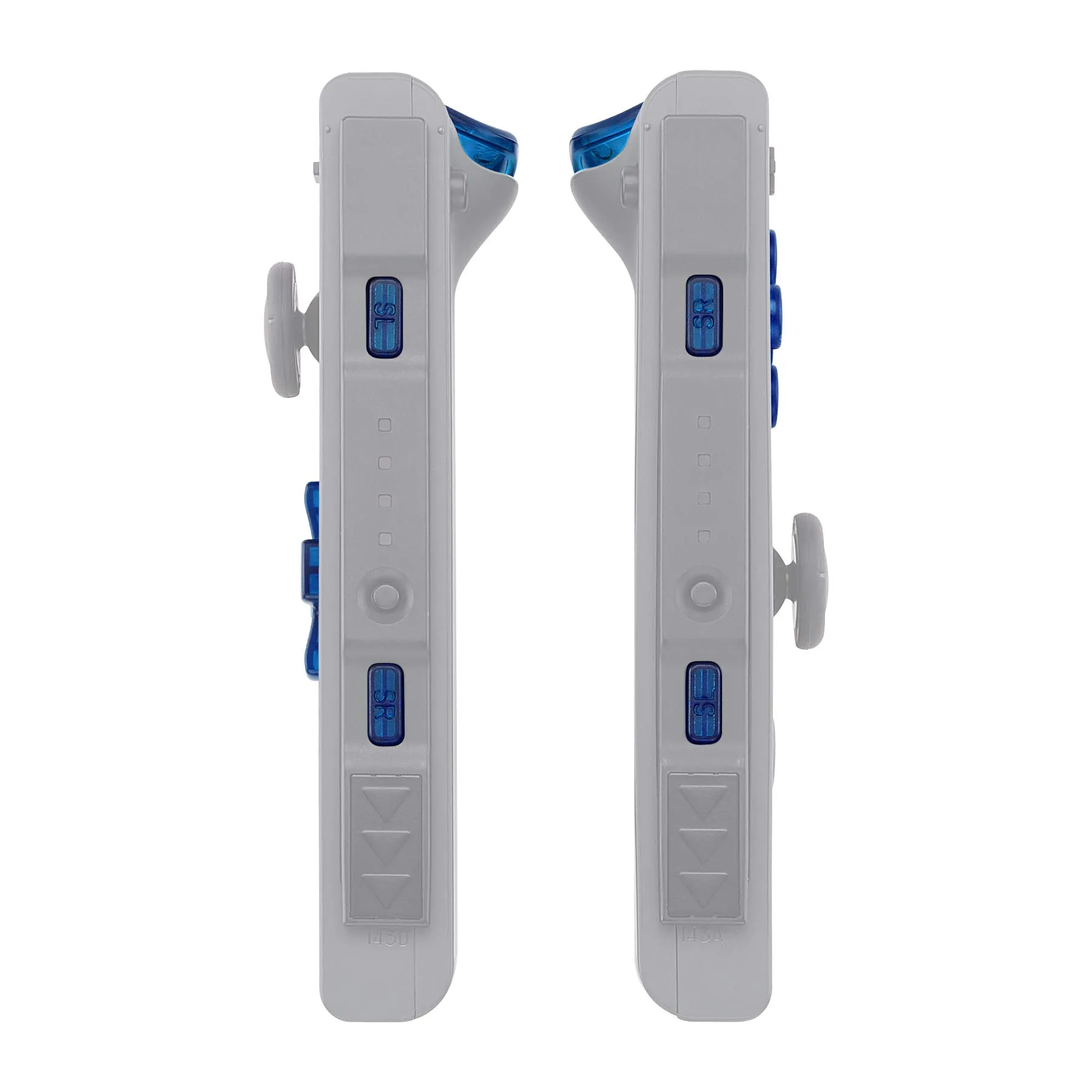 eXtremeRate D-Pad Tasti Kit Pulsante ABXY SR SL L R ZR ZL Croci Direzionali Trigger Ricambio per Nintendo Switch/OLED Joycon,Senza Joycon-Trasparente Blu - immagine 8