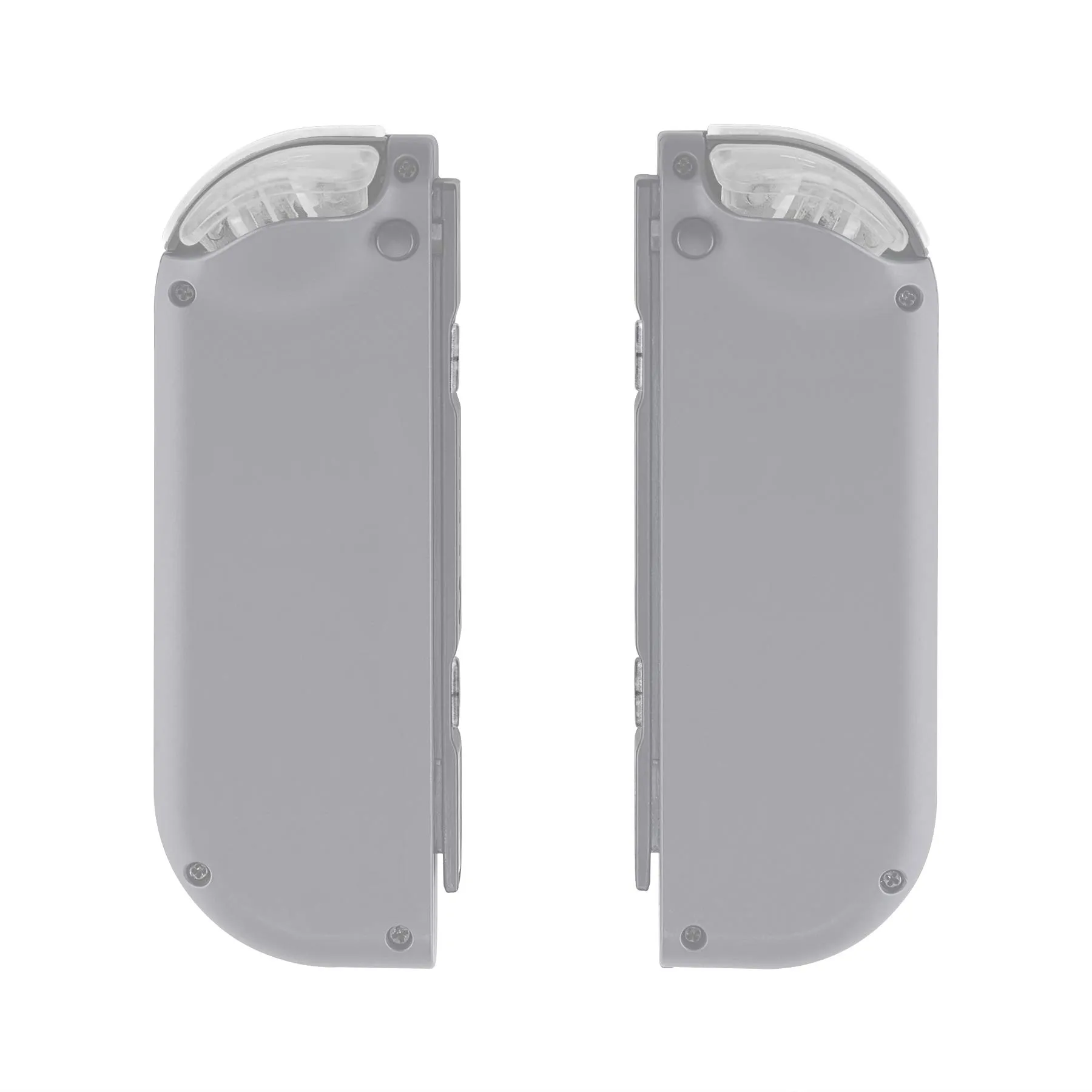 eXtremeRate D-Pad Tasti Kit Pulsante ABXY SR SL L R ZR ZL Croci Direzionali Trigger Ricambio per Nintendo Switch/OLED Joycon,Senza Joycon-Trasparente Chiaro - immagine 9