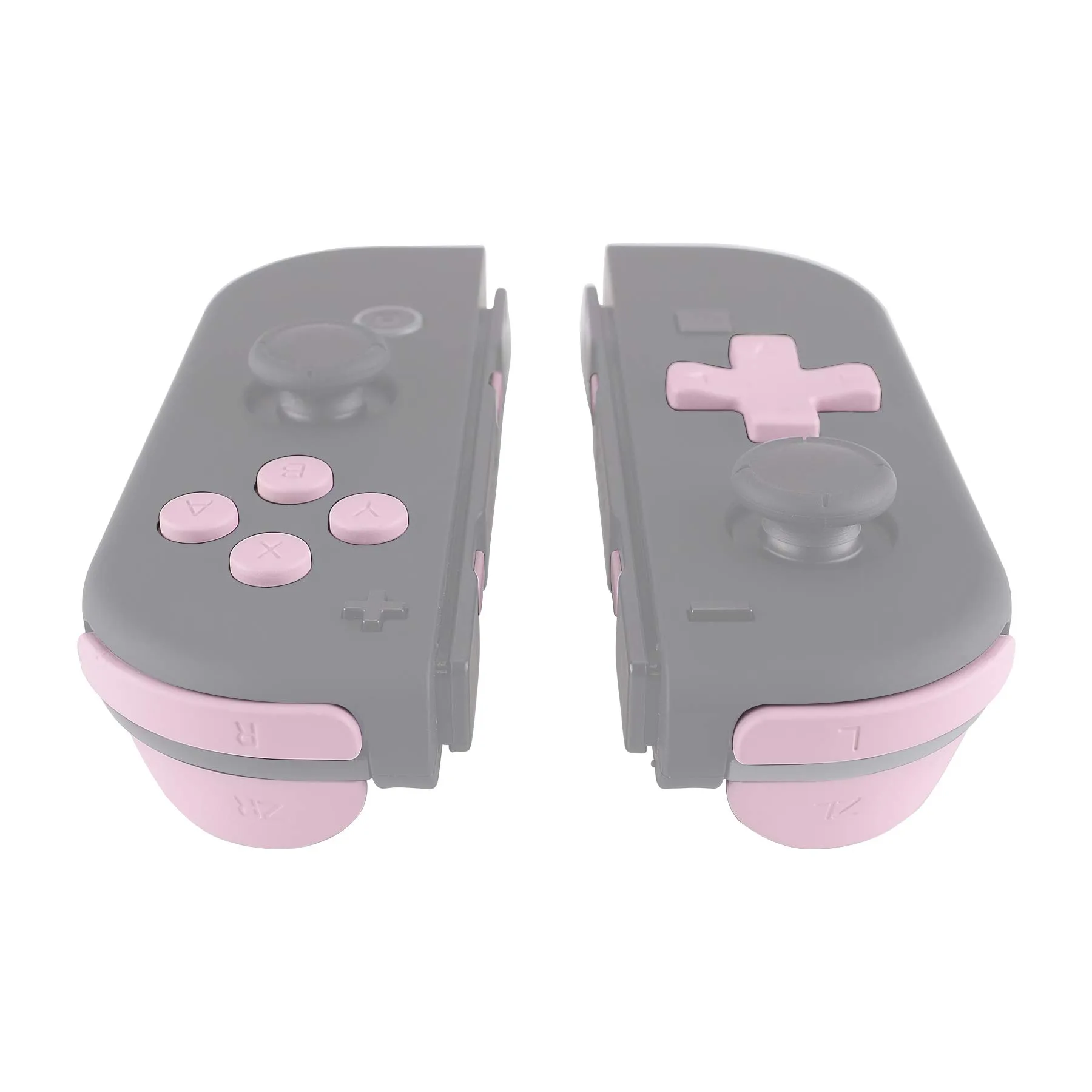 eXtremeRate D-Pad Tasti Kit Pulsante ABXY SR SL L R ZR ZL Croci Direzionali Trigger Ricambio per Nintendo Switch/OLED Joycon,Senza Joycon-Rosa - immagine 4