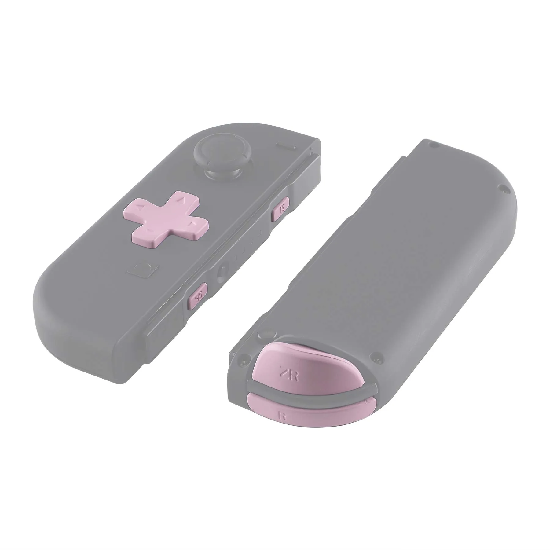 eXtremeRate D-Pad Tasti Kit Pulsante ABXY SR SL L R ZR ZL Croci Direzionali Trigger Ricambio per Nintendo Switch/OLED Joycon,Senza Joycon-Rosa - immagine 8