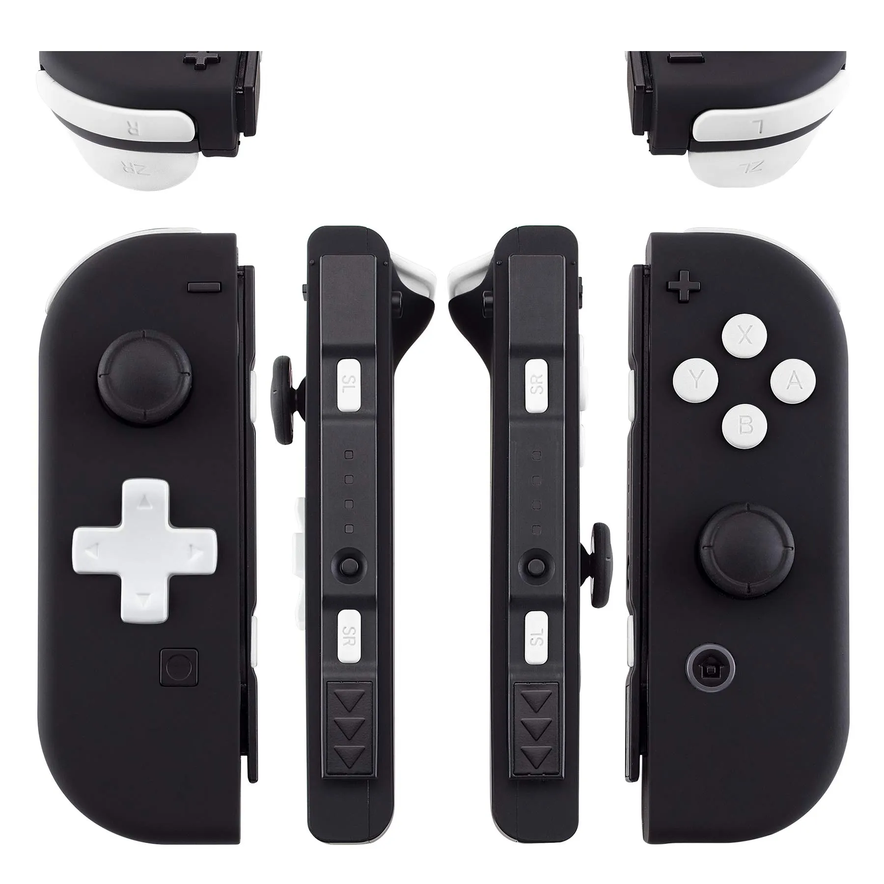 eXtremeRate D-Pad Tasti Kit Pulsante ABXY SR SL L R ZR ZL Croci Direzionali Trigger Ricambio per Nintendo Switch/OLED Joycon,Senza Joycon-Bianco - immagine 1