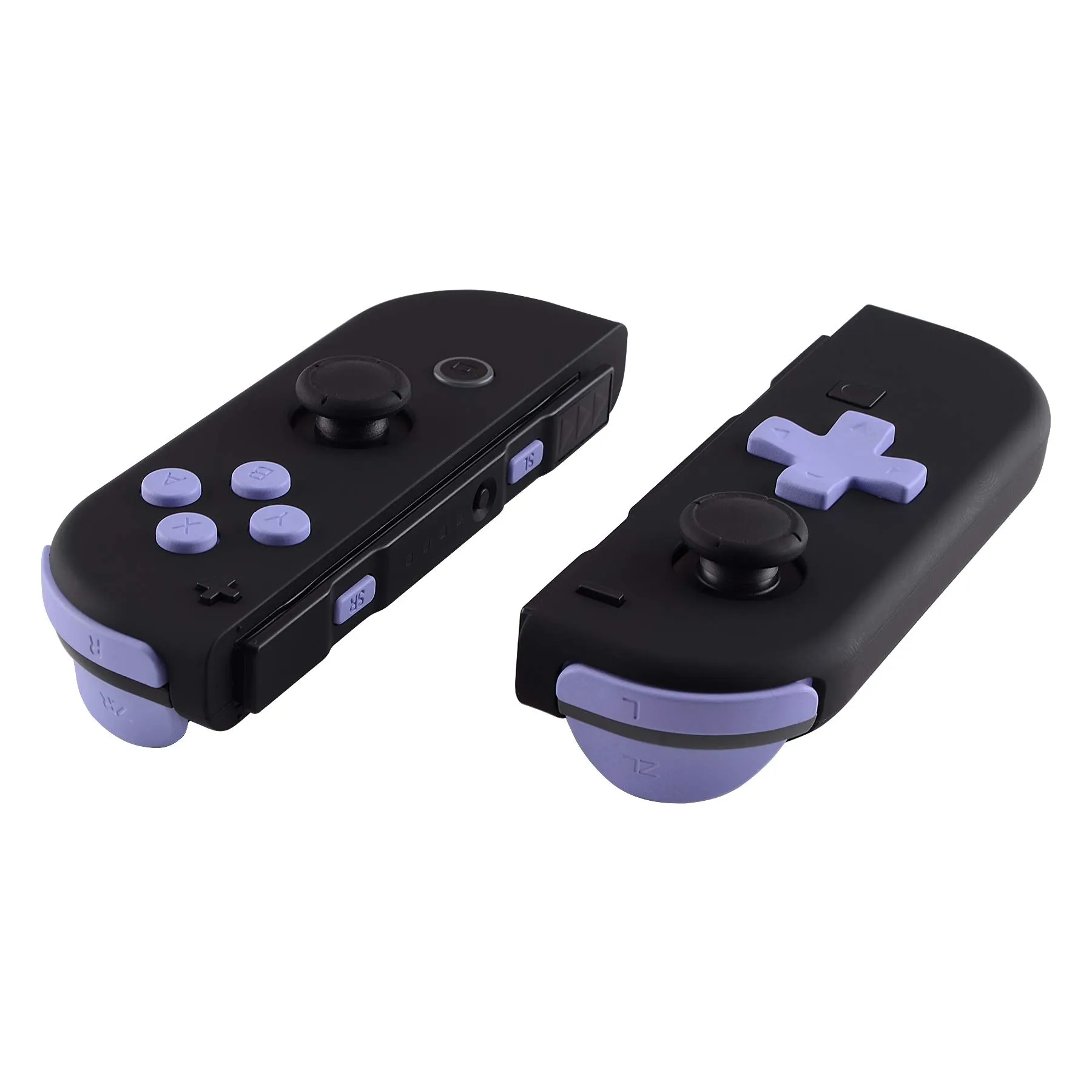 eXtremeRate D-Pad Tasti Kit Pulsante ABXY SR SL L R ZR ZL Croci Direzionali Trigger Ricambio per Nintendo Switch/OLED Joycon,Senza Joycon-Lilla - immagine 1