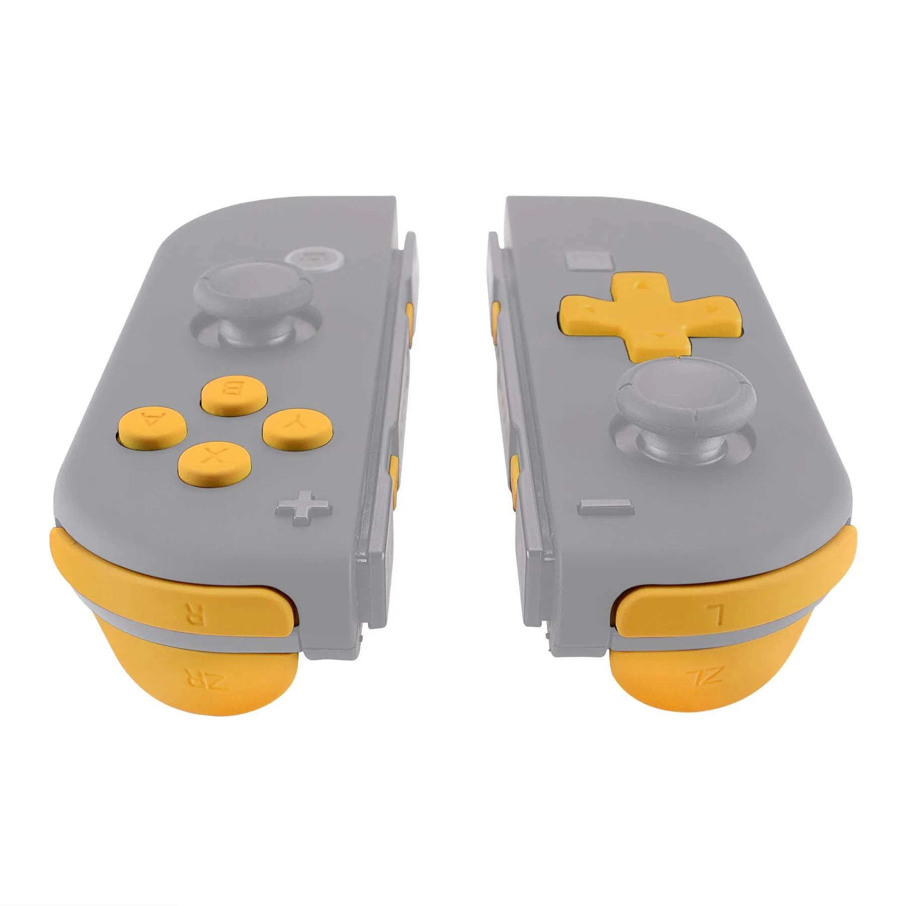 eXtremeRate D-Pad Tasti Kit Pulsante ABXY SR SL L R ZR ZL Croci Direzionali Trigger Ricambio per Nintendo Switch/OLED Joycon,Senza Joycon-Giallo - immagine 4