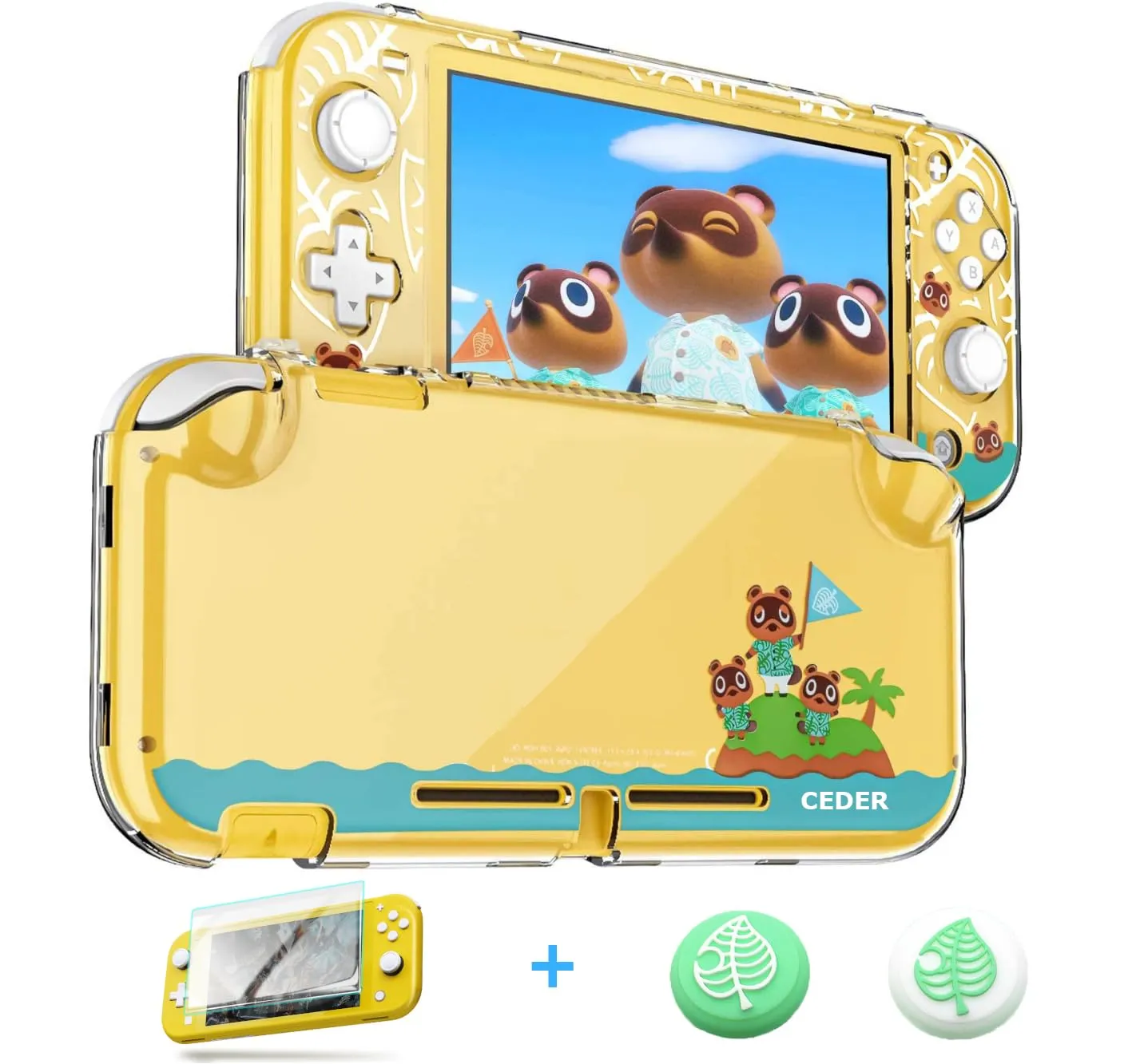 CEDER - Custodia protettiva rigida Transparente copertura edition cover per Nintendo Switch Lite Cover Animal Crossing - immagine 1