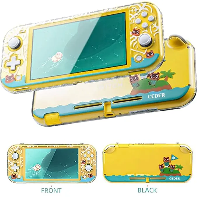 CEDER - Custodia protettiva rigida Transparente copertura edition cover per Nintendo Switch Lite Cover Animal Crossing - immagine 5
